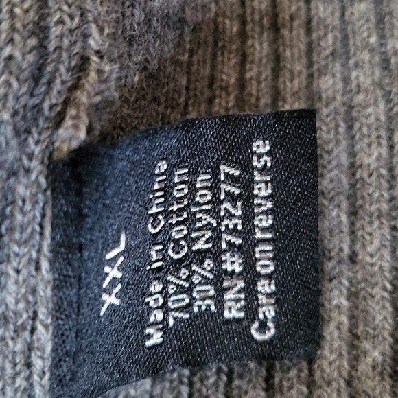 APT. 9 gray long sleeve full zip knit sweater with ribbed accents - Picture 13 of 13